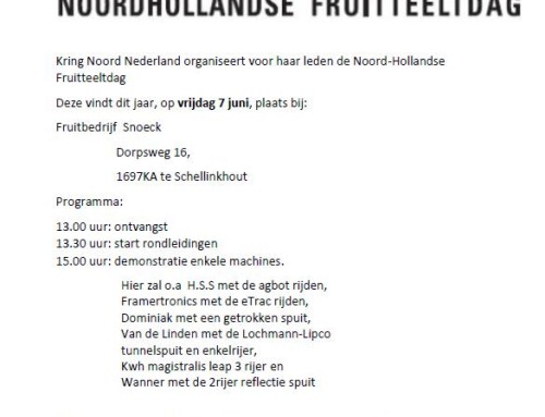 Geslaagde demo tijdens Noord Hollandse Fruitteelt dag